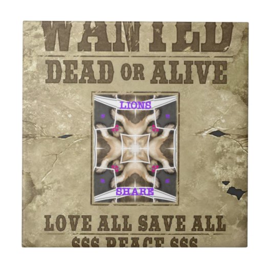 Gewollt Frieden, Liebe und Inspiration: Harmonie v Fliese (Vorderseite)