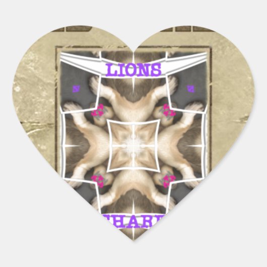 Gewollt Frieden, Liebe und Inspiration: Harmonie v Herz-Aufkleber (Vorderseite)