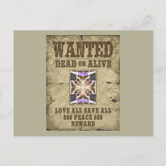 Gewollt Frieden, Liebe und Inspiration: Harmonie v Postkarte (Vorderseite)