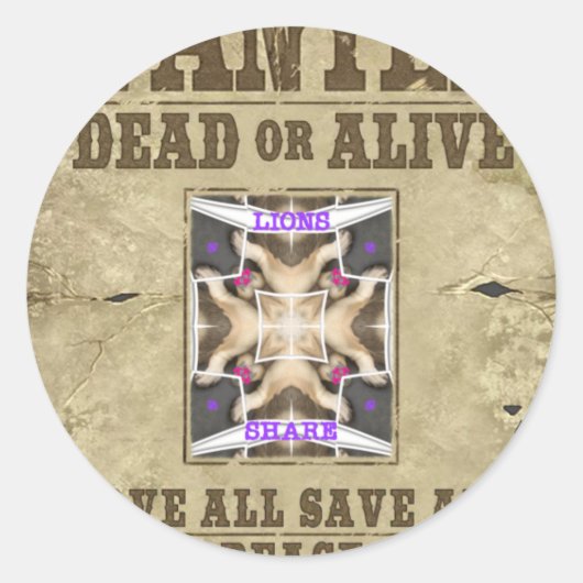 Gewollt Frieden, Liebe und Inspiration: Harmonie v Runder Aufkleber (Vorderseite)