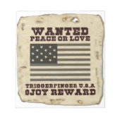 Gewollt Frieden Notizblock (Vorderseite)