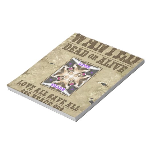 Gewollt Frieden Notizblock (Rotiert)