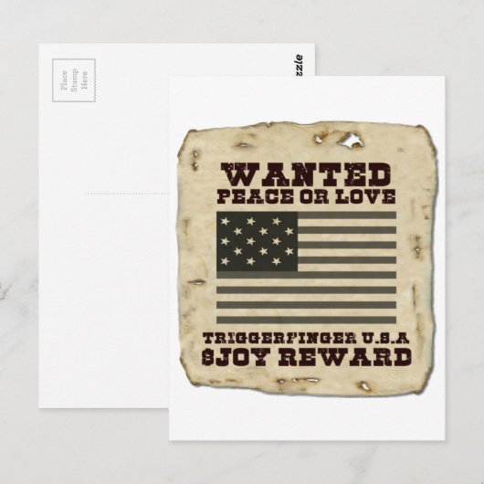 Gewollt Frieden Postkarte (Vorne/Hinten)