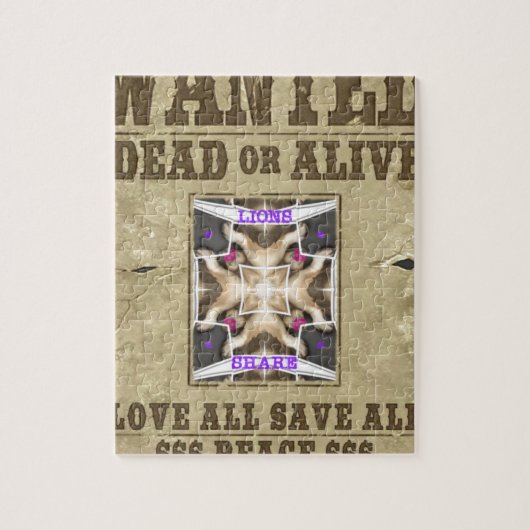 Gewollt Frieden Puzzle (Vertikal)