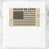 Gewollt Frieden Rechteckiger Aufkleber (Tasche)