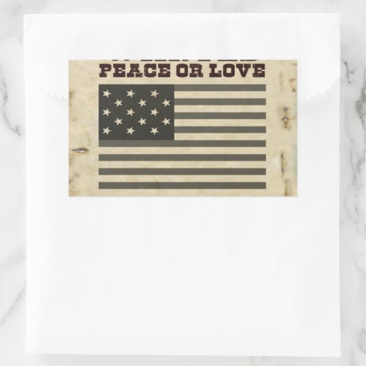 Gewollt Frieden Rechteckiger Aufkleber (Tasche)