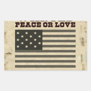 Gewollt Frieden Rechteckiger Aufkleber