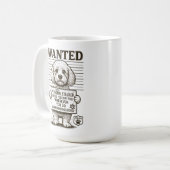 Gewollt Funny Dog Personal Stalker Kaffeetasse (Vorderseite Links)
