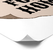 Gewollt für das Essen von Hausaufgaben-benutzerdef Poster (Ecke)