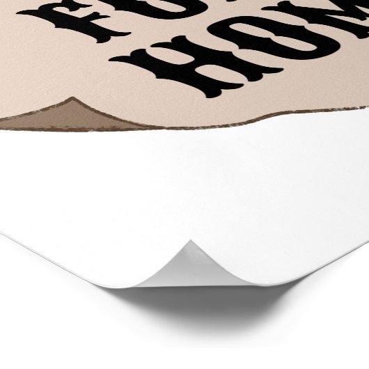 Gewollt für das Essen von Hausaufgaben-benutzerdef Poster (Ecke)