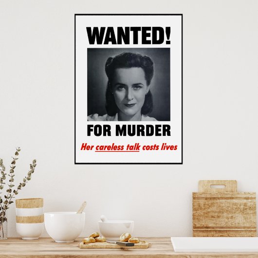 Gewollt für Mord — Grenze Poster (Küche)