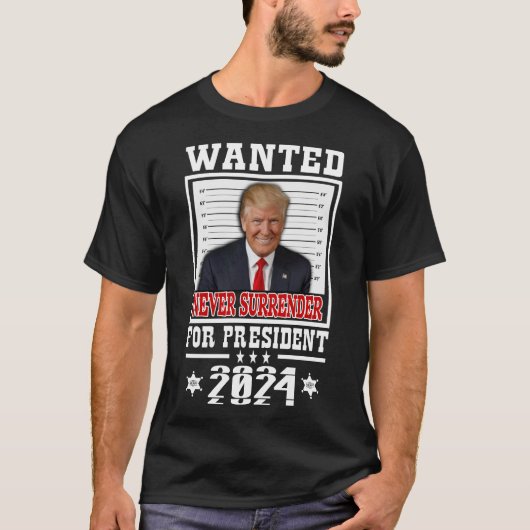 Gewollt für Präsident 2024 Verzicht niemals auf T  T-Shirt (Vorderseite)