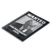Gewollt für President 2024 Spiral Foto Notebook Notizblock (Linke Seite)