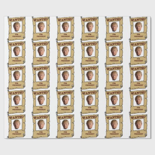 Gewollt für Verpackungs-Papier Präsidenten-Donald Geschenkpapier (Flach)
