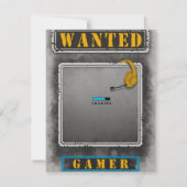 Gewollt Gamer-Loading Einladung (Rückseite)