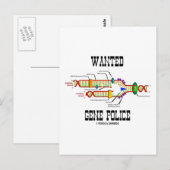 Gewollt Genpolizei (DNA Replication Spaß) Postkarte (Vorne/Hinten)