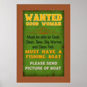 Gewollt gutes weibliches Poster