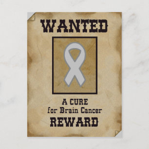 Gewollt: Heilung von Hirnkrebs Postkarte