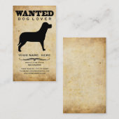 gewollt: Hundeliebhaber Visitenkarte (Vorne/Hinten)
