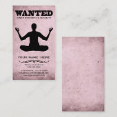 gewollt: innere Stärke u. Ruhe Visitenkarte (Vorne/Hinten)