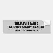 Gewollt: Intelligente Fahrer, die nicht Heckklappe Autoaufkleber (Vorne)