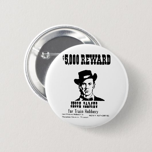 Gewollt Jesse James Button (Vorne & Hinten)