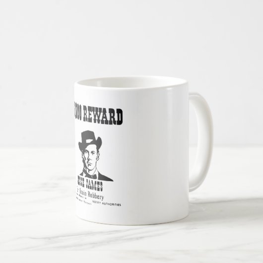 Gewollt Jesse James Kaffeetasse (VorderseiteRechts)