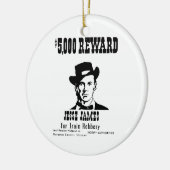 Gewollt Jesse James Keramik Ornament (Links)
