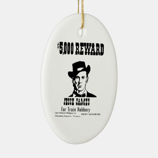 Gewollt Jesse James Keramikornament (Rechts)