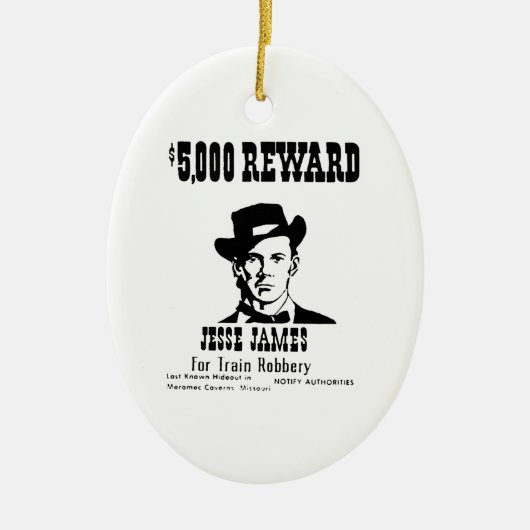 Gewollt Jesse James Keramikornament (Vorne)