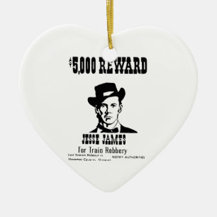 Gewollt Jesse James Keramikornament