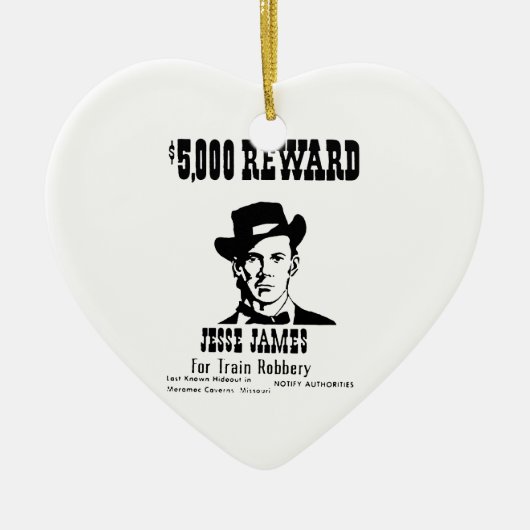 Gewollt Jesse James Keramikornament (Vorne)