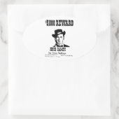 Gewollt Jesse James Ovaler Aufkleber (Tasche)