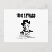 Gewollt Jesse James Postkarte (Vorderseite)