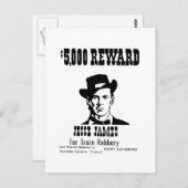 Gewollt Jesse James Postkarte (Vorne/Hinten)
