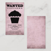 gewollt: kleine Kuchen Visitenkarte (Vorne/Hinten)