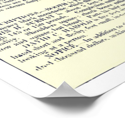 Gewollt Lincoln Murderer Print Poster (Ecke)