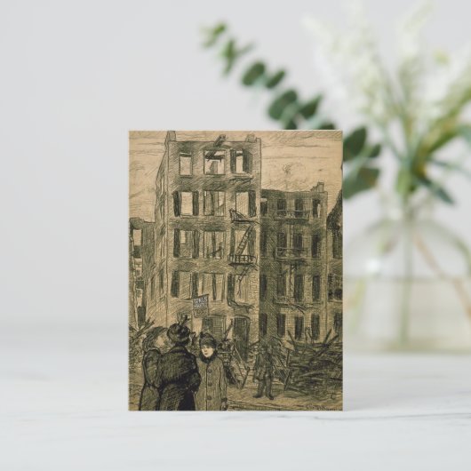 Gewollt Mädchen Postkarte (Stehend Vorderseite)