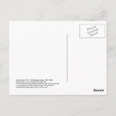 Gewollt Mädchen Postkarte (Rückseite)