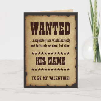 GEWOLLT, mein Valentine zu sein Feiertagskarte