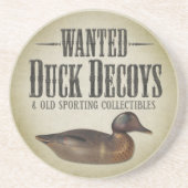GEWOLLT: Old Duck Decoys Sandstein Untersetzer (Vorne)