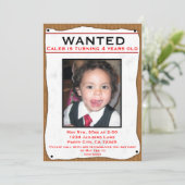 GEWOLLT Old Western Foto Flyer Party Einladung (Stehend Vorderseite)