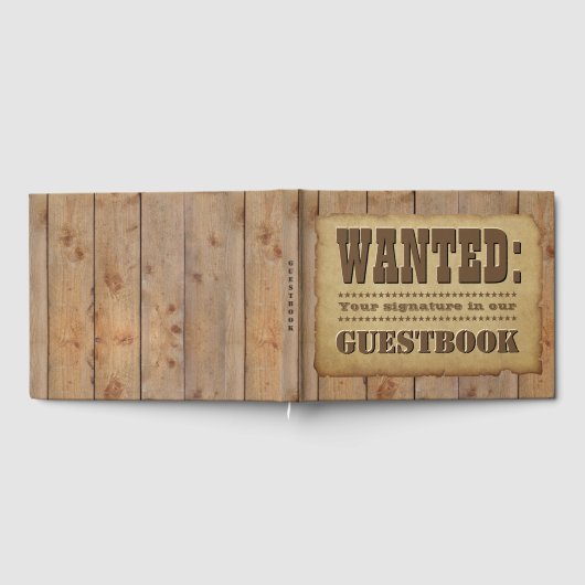 Gewollt Old Western Style Gästebuch (Voll)