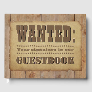 Gewollt Old Western Style Gästebuch