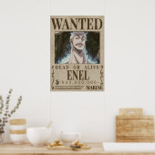 Gewollt One Piece Enel Poster (Küche)