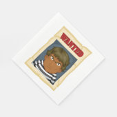 Gewollt Person entflohen Gefangene Napkins Serviette (Ecke)