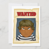 Gewollt Person entkommen Einladung von Gefangenen (Vorderseite)