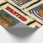 Gewollt Person entkommen Gefangenenpapier Geschenkpapier (Ecke)