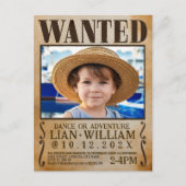 GEWOLLT! Piraten Geburtstagsparty Einladungskarte (Vorderseite)