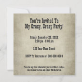 Gewollt Plakateinladung - Schnurrbart bewegen Einladung (Rückseite)